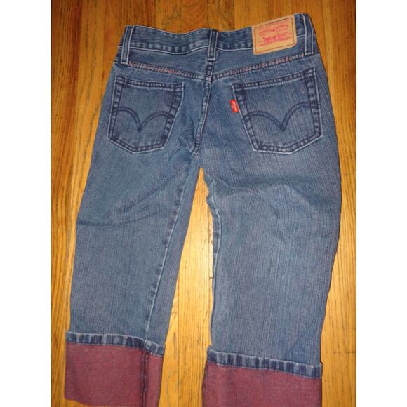 VINTAGE LEVIS MID-RISE CROPPED CAPRI JEANS-NEW UNWORN DEADSTOCK-XS - Picture 1 of 4